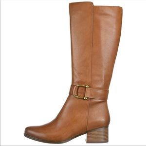 Naturalizer Daelynn Wide Calf Boots Tan 8.5